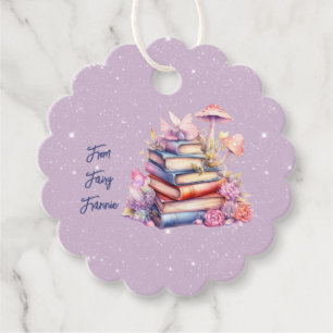 Etiquetas Para Lembrancinhas Festa Roxa Fairy Book - Obrigado