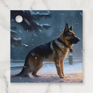 Etiquetas Para Lembrancinhas FESTIE german shepherd Natal