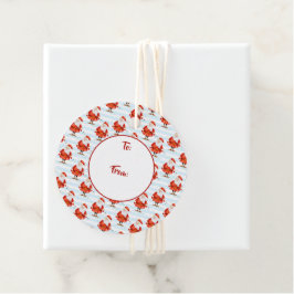 Etiquetas Para Lembrancinhas Festivo Cute Santa Claus