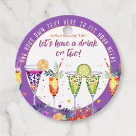Etiquetas Para Lembrancinhas FIESTA  Coquetéis Personalizados