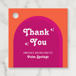 Etiquetas Para Lembrancinhas Fim de Semana de Despedida de Solteira Retro de Pô