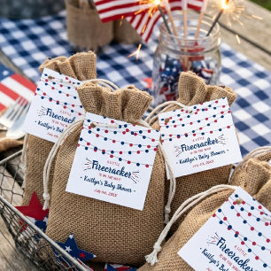 Etiquetas Para Lembrancinhas Firecracker A Caminho! chá de fraldas De 4 De Jul