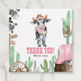 Etiquetas Para Lembrancinhas First Rodeo 1st Birthday Baby Cow Thank You