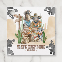 Etiquetas Para Lembrancinhas First Rodeo 1st Birthday Cute Animals Wild West