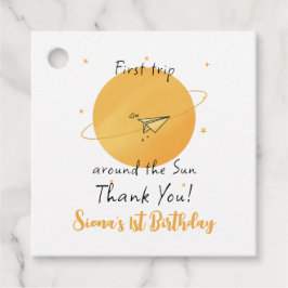 Etiquetas Para Lembrancinhas First Trip Around The Sun Paper Airplane Birthday