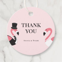 Flamingo Wedding Obrigado
