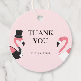 Etiquetas Para Lembrancinhas Flamingo Wedding Obrigado