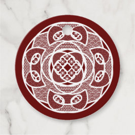 Etiquetas Para Lembrancinhas Floco de neve geométrico