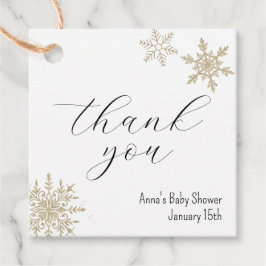 Etiquetas Para Lembrancinhas Floco de Neve Obrigado
