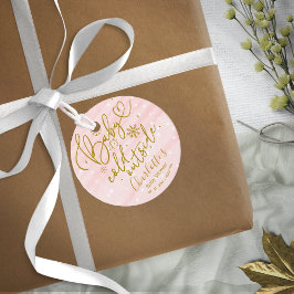 Etiquetas Para Lembrancinhas Flocos de neve bebê É frio fora do Chá de fraldas