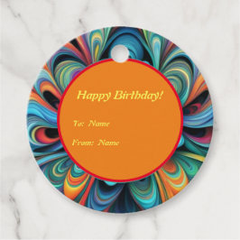 Etiquetas Para Lembrancinhas Flor Colorido Boho