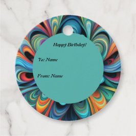 Etiquetas Para Lembrancinhas Flor Colorido Boho