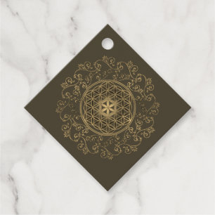 Etiquetas Para Lembrancinhas Flor Da Vida - Vintage Ornament Mandala 2