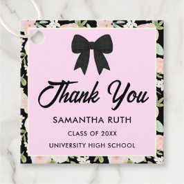 Etiquetas Para Lembrancinhas Flor Silvestre Laço Preto de Ginga Festa de Format