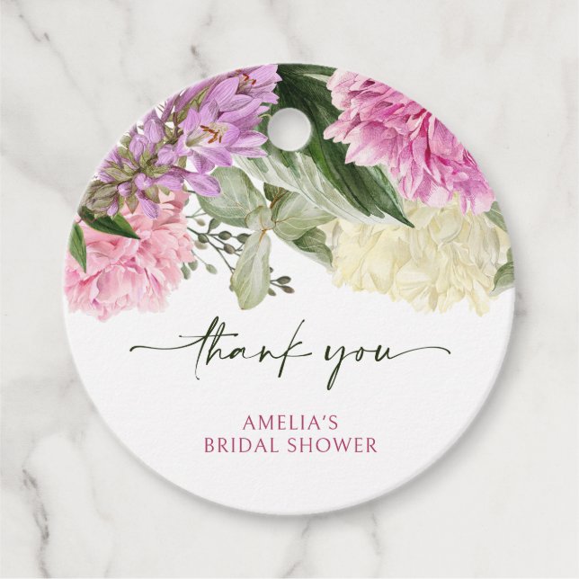 Etiquetas Para Lembrancinhas Floral (Frente)