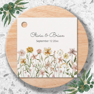 Etiquetas Para Lembrancinhas Floral de Prado de Flores Silvestres Personalizado