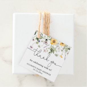 Etiquetas Para Lembrancinhas Floral de primavera de flores silvestres lavanda r