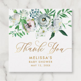 Etiquetas Para Lembrancinhas Floral Gouache Boho Cute Personalizado Chá de fral