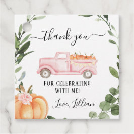 Etiquetas Para Lembrancinhas Floral Pumpkin Obrigado Tag