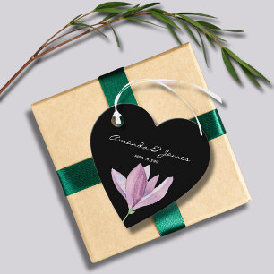 Etiquetas Para Lembrancinhas Floral Roxo Negro Obrigado