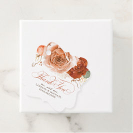 Etiquetas Para Lembrancinhas Floral Terracotta Boho Casamento Obrigado