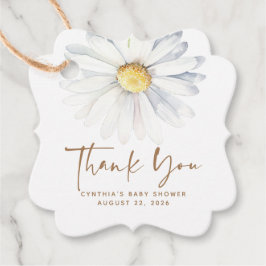 Etiquetas Para Lembrancinhas Flores Brancas de Margarida Fofas Elegantes Boho O