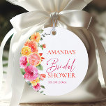 Etiquetas Para Lembrancinhas Flores Brilhantes Rosa, Chá de panela de Fatia de<br><div class="desc">Para mais personalização,  clique em "Personalizar este modelo" e,  em seguida,  em "Editar usando a Ferramenta Design". Na moda fácil de usar modelos de casamento,  mais itens disponíveis na loja (convites,  rsvp,  cartas de agradecimento,  papelaria e decoração). Se precisar de ajuda ou itens correspondentes,  entre em contato comigo.</div>