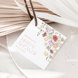 Etiquetas Para Lembrancinhas Flores Coloridas, Flores Selvagens, Boho, Chá de p