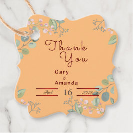 Etiquetas Para Lembrancinhas Flores com Folhas