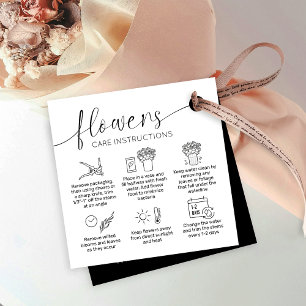 Etiquetas Para Lembrancinhas Flores Cuidam do Logotipo Minimalista Marcadores F