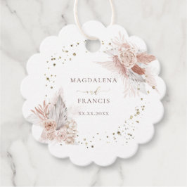 Etiquetas Para Lembrancinhas flores de boho de casamento