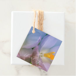 Etiquetas Para Lembrancinhas Flores de Crocus de Primavera