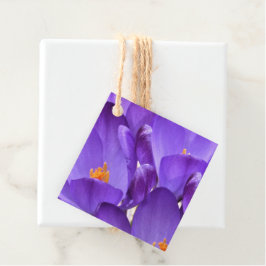 Etiquetas Para Lembrancinhas Flores de Crocus de Primavera