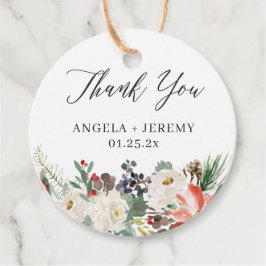 Etiquetas Para Lembrancinhas Flores de Inverno Rústicas Frutas de Azevinho Agra