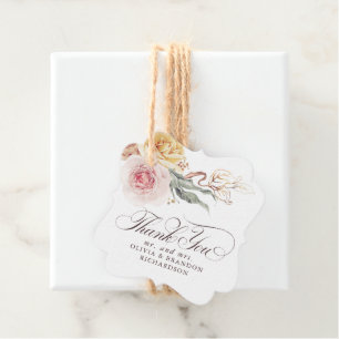 Etiquetas Para Lembrancinhas Flores de Jardim Coloridas Elegantes Obrigado