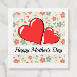 Etiquetas Para Lembrancinhas Flores e corações para Dia de as mães