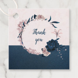 Etiquetas Para Lembrancinhas flores e marinhos rosa & folhas favoritas