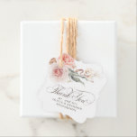Etiquetas Para Lembrancinhas Flores Elegantes Boho de Tons Terrosos Obrigado<br><div class="desc">Flores de tons terrosos e folhagens de sálvia elegantes etiquetas de agradecimento boho</div>