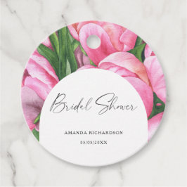 Etiquetas Para Lembrancinhas Flores em aquarela - chá de noiva
