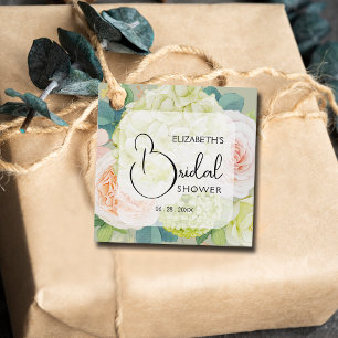 Etiquetas Para Lembrancinhas Flores Românticas de Jardim Flores do Chá de panel