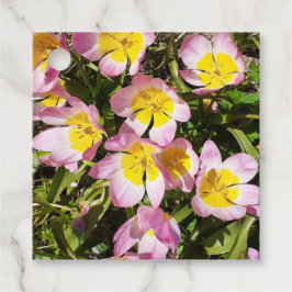 Etiquetas Para Lembrancinhas Flores Rosa e Amarelo