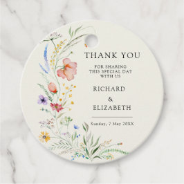Etiquetas Para Lembrancinhas Flores Silvestres Modernas Casamento Minimalista E