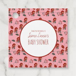 Etiquetas Para Lembrancinhas Floresta de Chá de fraldas de Cogumelo Bonito Obri