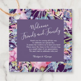 Etiquetas Para Lembrancinhas folhagem violeta de flor silvestre