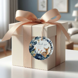 Etiquetas Para Lembrancinhas Folhas Azuis De Cerco De Madeira