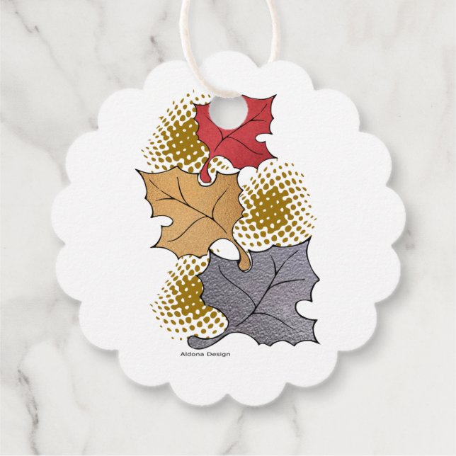 Etiquetas Para Lembrancinhas Folhas de outono (Verso)