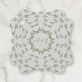 Etiquetas Para Lembrancinhas Folhas Verde Oliva Aveia Natural Casamento Rústico