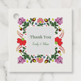 Etiquetas Para Lembrancinhas Folk Floral Wedding Custom Design