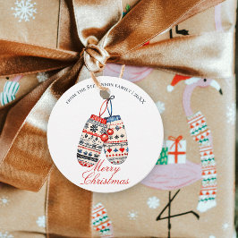 Etiquetas Para Lembrancinhas Folk Nordic Winter Mittens Feliz Natal