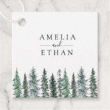 Forest Wintre Watercolor Wedding